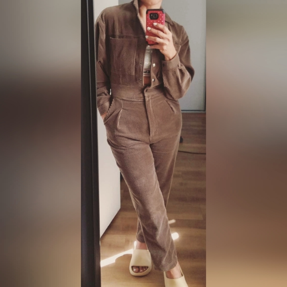 BDG Brown Corduroy Jumpsuit